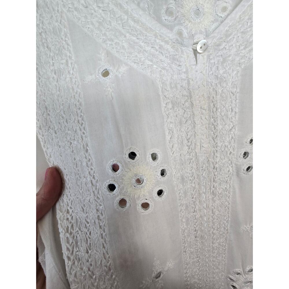 Nili Lotan Dress mirror detail size xs but is oversized maxi caftan - Picture 2 of 6